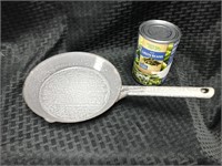 Gray Enamelware Frying Pan