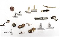 Vintage Mens Jewellery Cuff links Tie Pins Clips