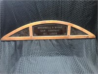 Brownell and Wight Car Sales Advertising window