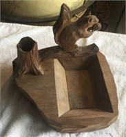 Wood Squirrel Pipe / Tobacco Stand