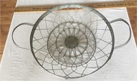Centerpiece Metal Basket w/ Handles