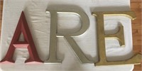 Lot of 3 Wall Hanging Letters