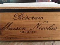 Maison Nicolas Merlot Crate w/ Lid