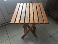 Wood Folding Patio Table