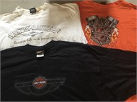 Lot of 3 Harley Davidson Tshirts XXXL