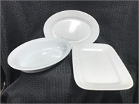 Set of 3 Meakin Stoneware Platters