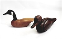 HAND CARVED WOOD DUCK DECOYS #2