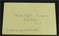 Laura Ingalls Wilder Letter Auction Ends on Sept. 16 at 9am