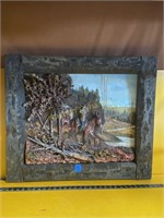 3 Dimensional Original Artwork, Wood Frame