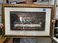 3 Dimentional, Last Supper, Framed, Double Matted