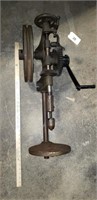 Vintage Pulley/Hand Crank Post Drill