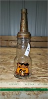 Vintage Phillips 66 Glass Oil Container w/ Spout