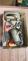 Set of Allen Wrenches, Oil Bottle, Air Hose, &