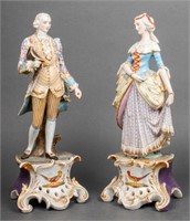 Continental Polychrome Porcelain Figures, Pr