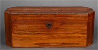 English Wooden Hinged Lid Box