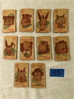 Vintage Monkey Face Card Game Circa 1935