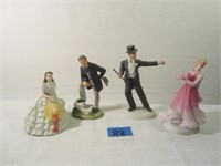 4 AVON "Images of Hollywood" Figurines