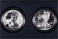 2013-w Silver Eagle 2-Coin Set