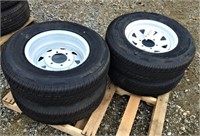 (4X) New Rainier ST 225/75R15 Trailer Tires