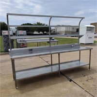 10 Ft Stainless Steel Prep Table w/ Power Option