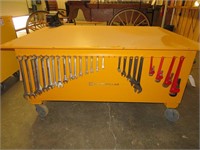 Custom Heavy Duty Steel Shop Table w/ Assorted