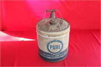Pure Oil 5 Gallon Metal Gas Can