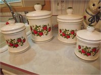 Strawberry Themed Canister Set