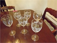 Horse Themed Wine Glass Set