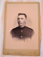 Antique Cabinet Card India Military