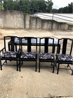 Lane Black Table & 6 Chairs