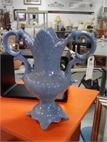 Large blue vase