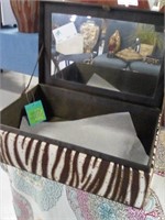 Zebra sequin box
