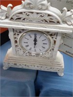 White resin clock