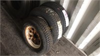 3 - Unused Tires mounted on Rims,