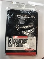 New Tru-Spec 3-Pack XLarge Black Comfort T-Shirts
