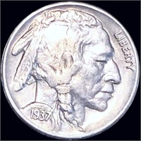 1937-D Buffalo Head Nickel ABOUT UNCIRCULATED