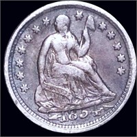1854 Seated Half Dime NICELY CIRCULATED
