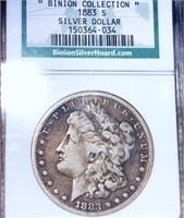 1883-S Morgan Silver Dollar NGC - BINION COLLECT