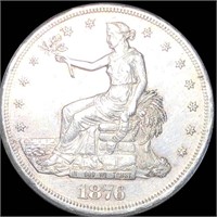 1876-CC Silver Trade Dollar CLOSELY UNCIRCULATED
