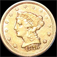 1876-S $2.50 Gold Quarter Eagle ABOUT UNCIRCULATED