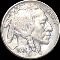 1937-D Buffalo Head Nickel ABOUT UNCIRCULATED