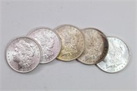 (5) 1879-S Morgan Silver Dollars - MS63