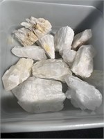 Collection of quartz crystals