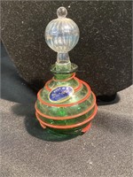 Murano glass perfume bottle. 5 inches tall. Some