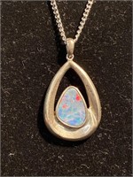 Opal pendant mount it in sterling silver