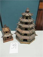 2 Wooden Pagodas