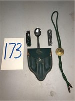 Girl Scout Camping Utensils and Bolo