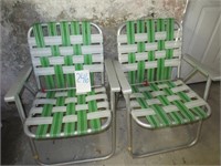 2 alum lawn chairs