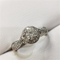 $5570 14K  Diamond (0.47Ct,I1,G)+0.25Ct Ring
