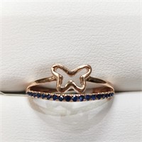 $3300 14K  Blue Sapphire(0.2ct) Ring